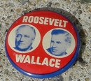 ROOSEVELT/WALLACE PINBACK - 1944