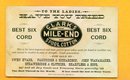 EARLY CLARK'S MILE-END SPOOL COTTON TRADE CARD(SEWING)