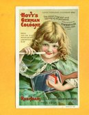 1899 CALENDAR HOYT'S GERMAN COLOGNE/RUBIFOAM DENTAL TRADE CARD-GRAPHIC