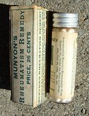MUNYON'S HOMEOPATHIC RHEUMATISM REMEDY BOTTLE/BOX