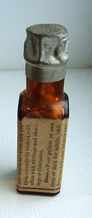 EARLY HUMPHREY'S HOMEOPATHIC BOTTLE-COLOCYNTH 3.