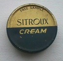 COLD CREAM TIN - SITROUX COLD CREAM; SAMPLE TIN