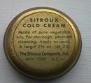 COLD CREAM TIN - SITROUX COLD CREAM; SAMPLE TIN