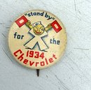 1934 CHEVROLET ADVERTISING PINBACK