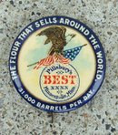 EARLY PILLSBURY FLOUR ADVERTISING CELLULOID PINBACK