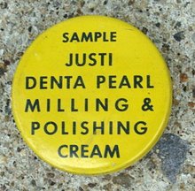 JUSTI SAMPLE DENTA PEARL MILLING & POLISHING CREAM TIN