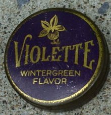 VIOLETTE WINTERGREEN FLAVOR TIN-GUM?