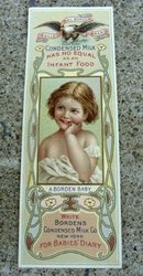 BORDEN'S CONDENSED MILK BOOK MARK-EARLY