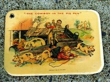 CELLULOID ADVERTISING SOUVENIIR-BURK'S MEAT PACKING, PHILADELPHIA