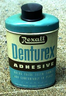 DENTUREX ADHESIVE FOR FOR FALSE TEETH TIN (DENTAL)