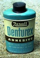 DENTUREX ADHESIVE FOR FOR FALSE TEETH TIN (DENTAL)
