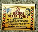 DROPS SCALP TONIC WINDOW DECAL(BARBER RELATED)