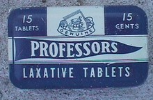 LAXATIVE TIN - PROFESSORS LAXATIVE TABLETS TIN