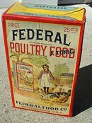 FEDERAL POULTRY TONIC FOOD BOX-UNOPENED; GRAPHIC