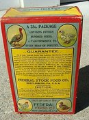 FEDERAL POULTRY TONIC FOOD BOX-UNOPENED; GRAPHIC
