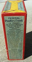 FEDERAL POULTRY TONIC FOOD BOX-UNOPENED; GRAPHIC