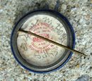 SOUTH BEN WATCH CO ADVERTISING CELLULOID PINBACK-GRAPHIC