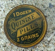 QUININE PILLS MEDICINAL TIN-EMPTY