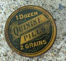QUININE PILLS MEDICINAL TIN-EMPTY