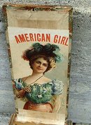AMERICAN GIRL CIGAR BOX-PRETTY LADY GRAPHICS