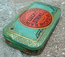 FLAT LUCKY STRIKE TOBACCO TIN-ROUND CORNERS