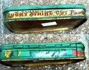 FLAT LUCKY STRIKE TOBACCO TIN-ROUND CORNERS