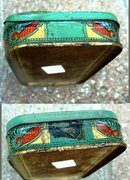 FLAT LUCKY STRIKE TOBACCO TIN-ROUND CORNERS