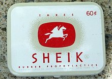 THREE SHEIK CONDOM TIN