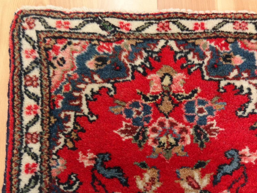 Small Vintage Rug 1' 8 x 3' 3 Red Hamedan