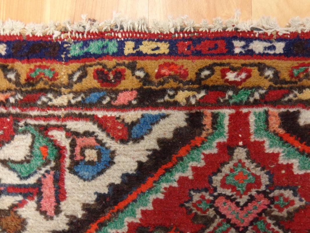 Vintage Rug Vintage Red Oriental Rug 2' 7 x 4' 2 Hamedan Area Rug
