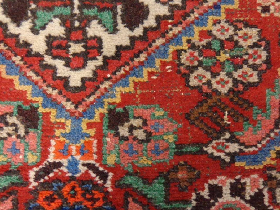 Vintage Rug Vintage Red Oriental Rug 2' 7 x 4' 2 Hamedan Area Rug