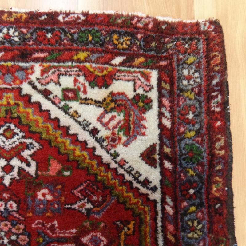 Entry Rug Small Vintage Rug 2' 5 x 4' 1 Red Hamedan