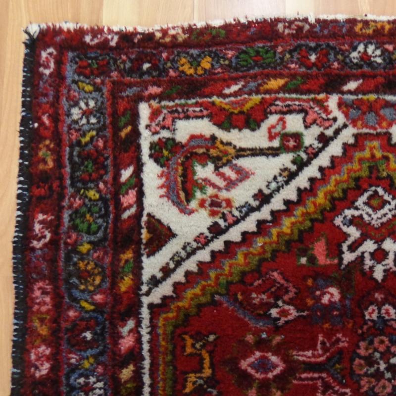 Entry Rug Small Vintage Rug 2' 5 x 4' 1 Red Hamedan