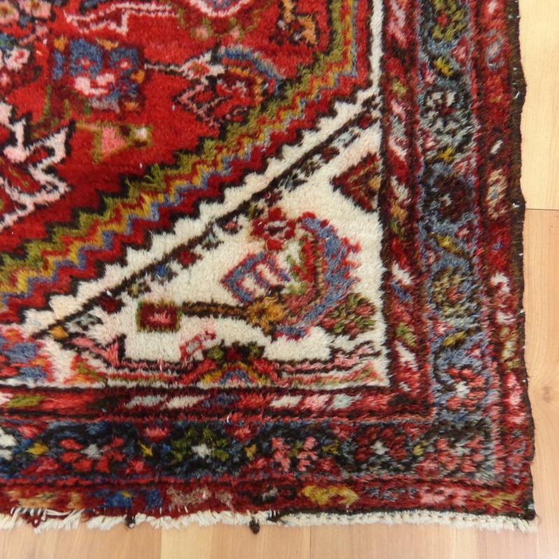 Entry Rug Small Vintage Rug 2' 5 x 4' 1 Red Hamedan