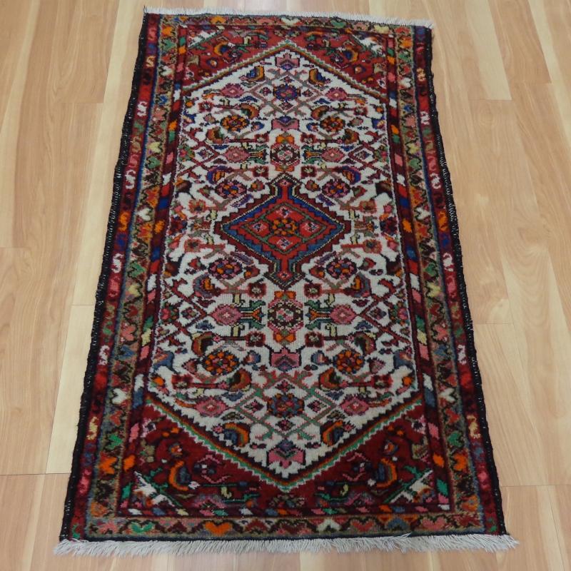 Vintage Rug 2' 3 x 3' 10 Ivory Hamedan