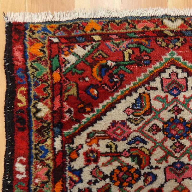 Vintage Rug 2' 3 x 3' 10 Ivory Hamedan