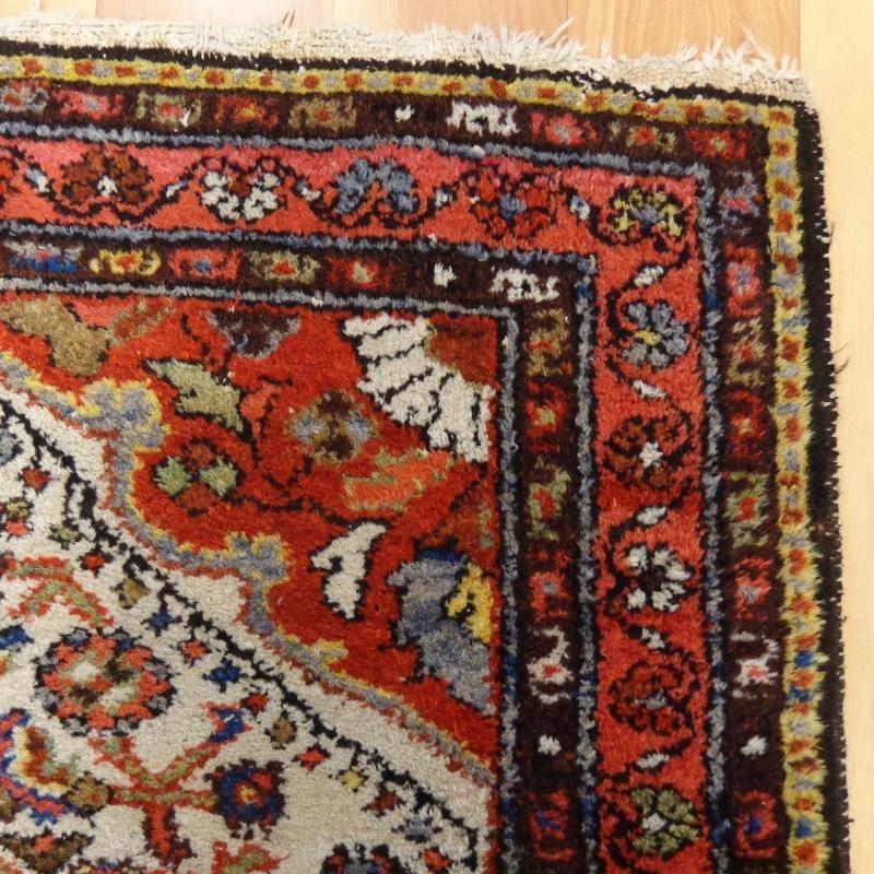 Vintage Rug 2' 7 x 4' 1 Small Red Hamedan