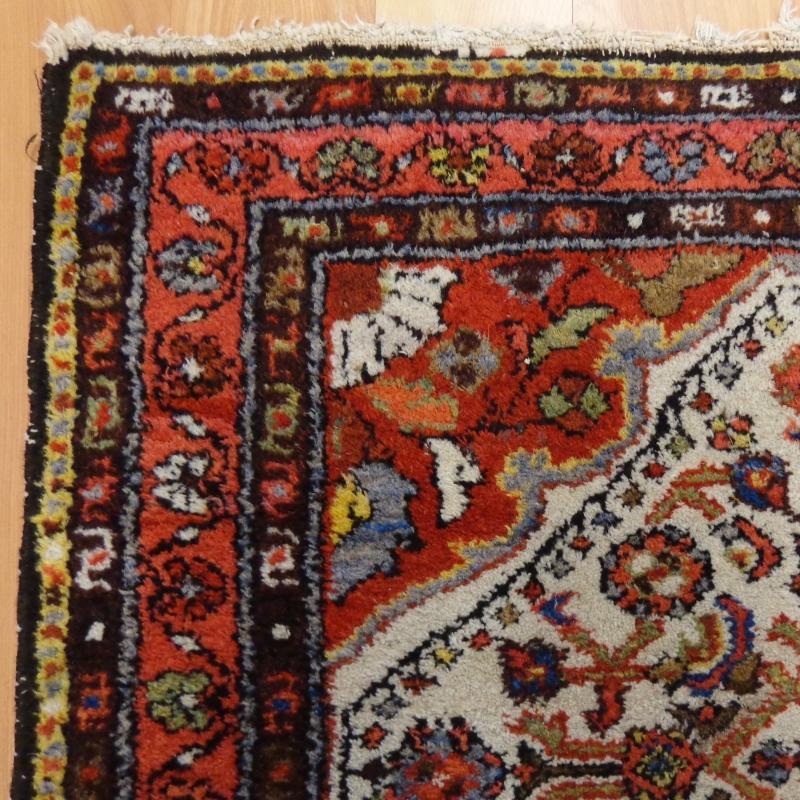 Vintage Rug 2' 7 x 4' 1 Small Red Hamedan