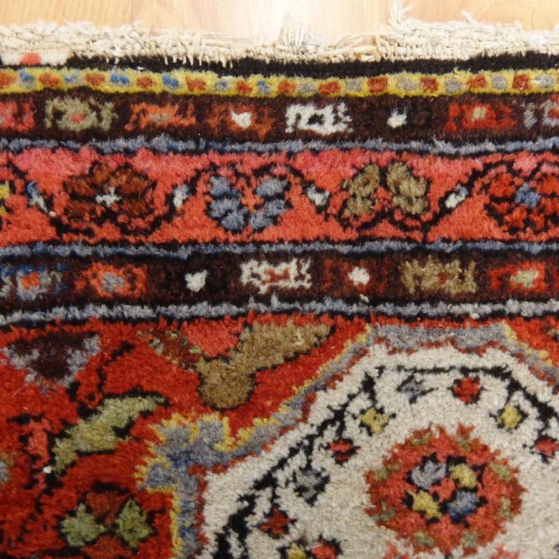 Vintage Rug 2' 7 x 4' 1 Small Red Hamedan