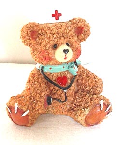 Nurse Bear with Stethoscope