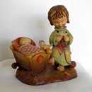 Anri Rock-A-Bye carved wooden figure by Juan Ferrandiz