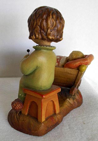 Anri Rock-A-Bye carved wooden figure by Juan Ferrandiz