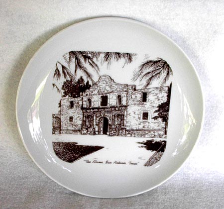 Vintage Texas Alamo Plate