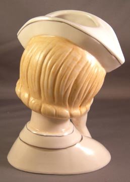 Red Cross Nurse Head Vase