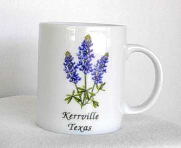 Blue Bonnet Texas State Flower Coffee Mug