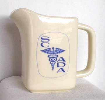 Dental/Medical Related Pottery Pitcher
