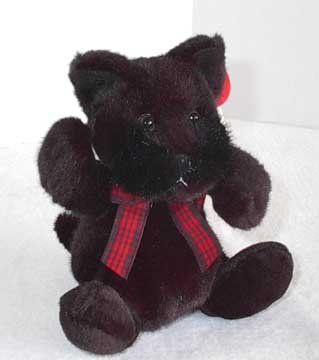 Small Russ Berrie Scottie Dog Plush - Barkley