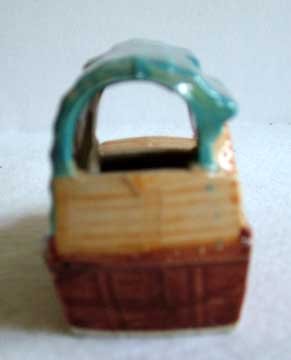 Vintage Pottery Aquarium Ornament Japanese Boat