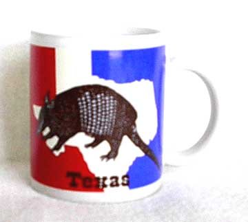 Texas Armadillo with History Coffee Mug