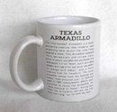 Texas Armadillo with History Coffee Mug